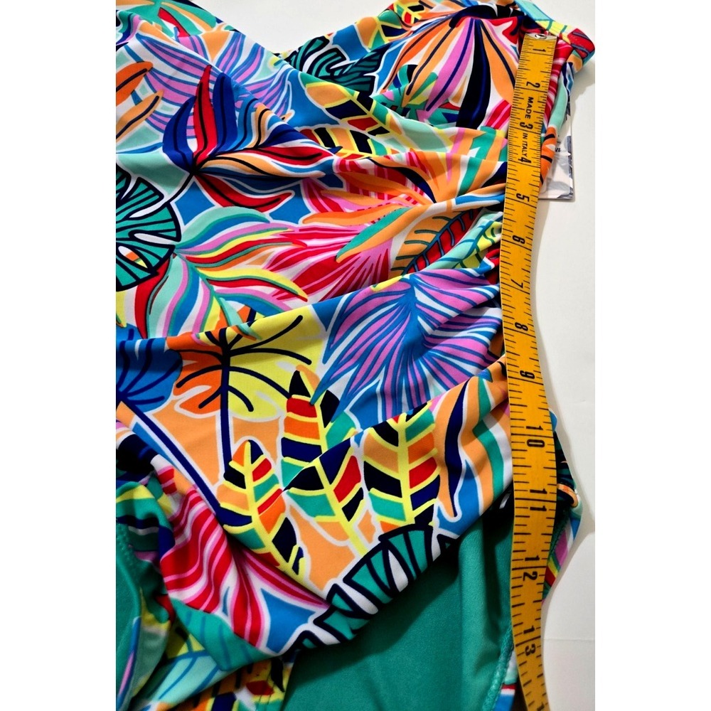 Stella Parker Island Collection One Piece Swimsuit Women's S Multi NWT - Picture 4 of 10